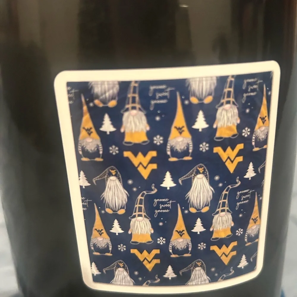 NWT Super Plush WVU Mountaine Blue and Yellow Throw Blanket for Ultimate Comfort